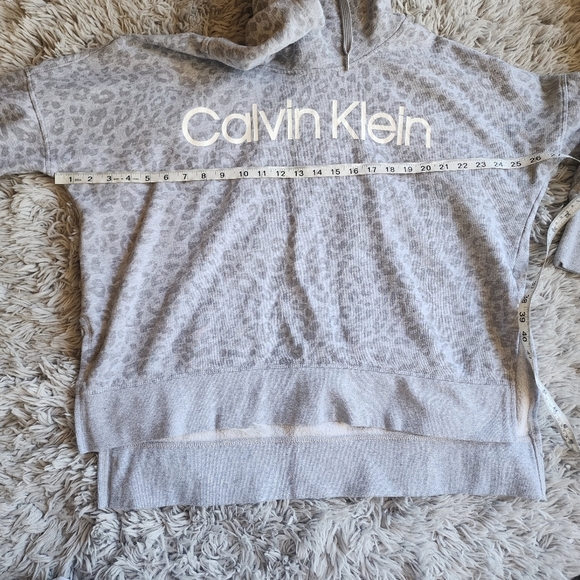 Calvin Klein Women's Size XLarge Leopard Animal Print Cowl Neck Sweatshirt Box2 - Picture 9 of 12